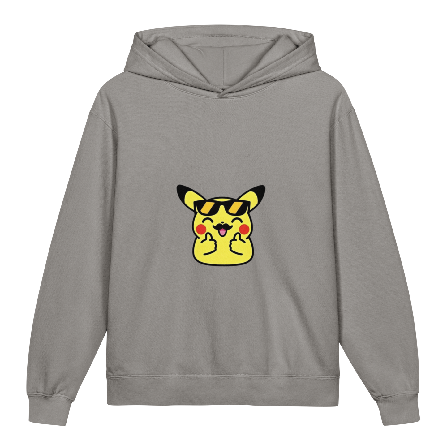 Hoodie ado ultra-doux sweat à capuche coton léger ~ Pika thumb up ~ XS, S, M, L, XL