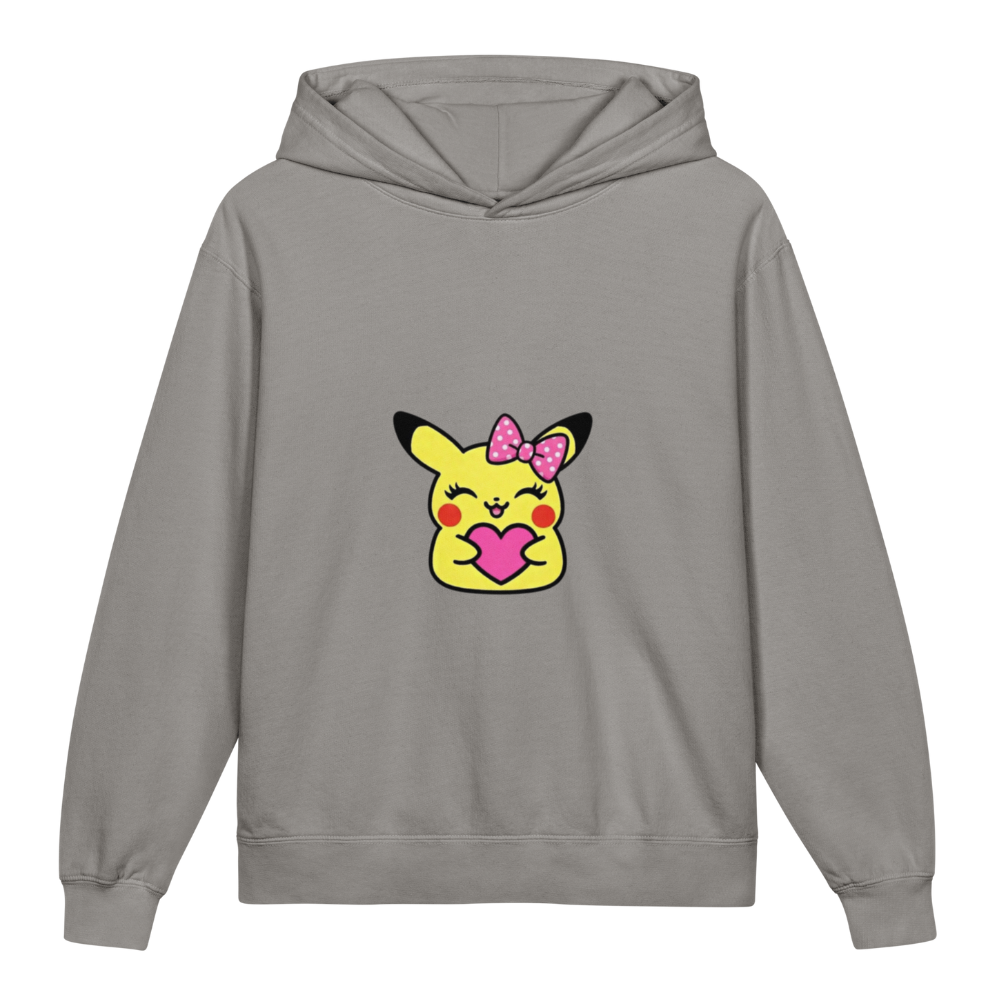 Hoodie ado ultra-doux sweat à capuche coton léger ~ Pika fille ~ XS, S, M, L, XL