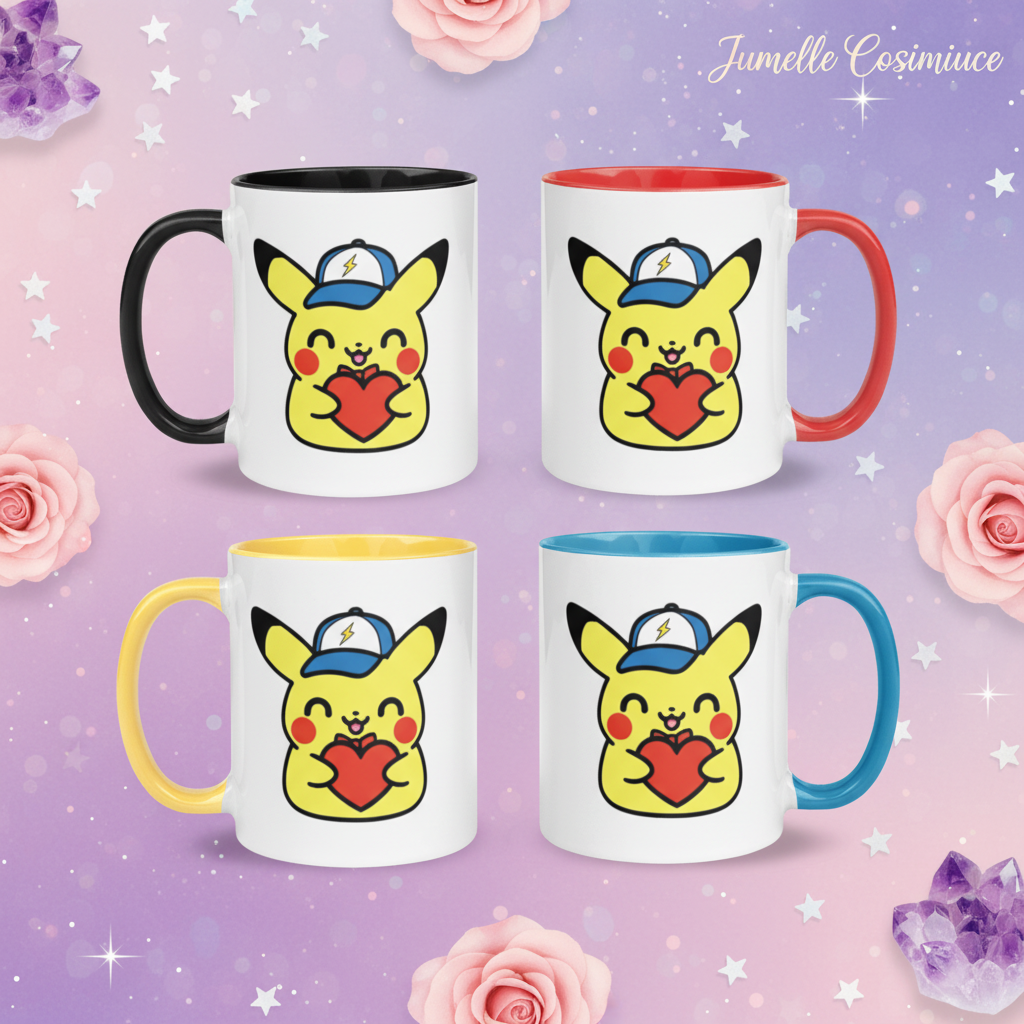 4 tasses Pikachu casquette - boutique