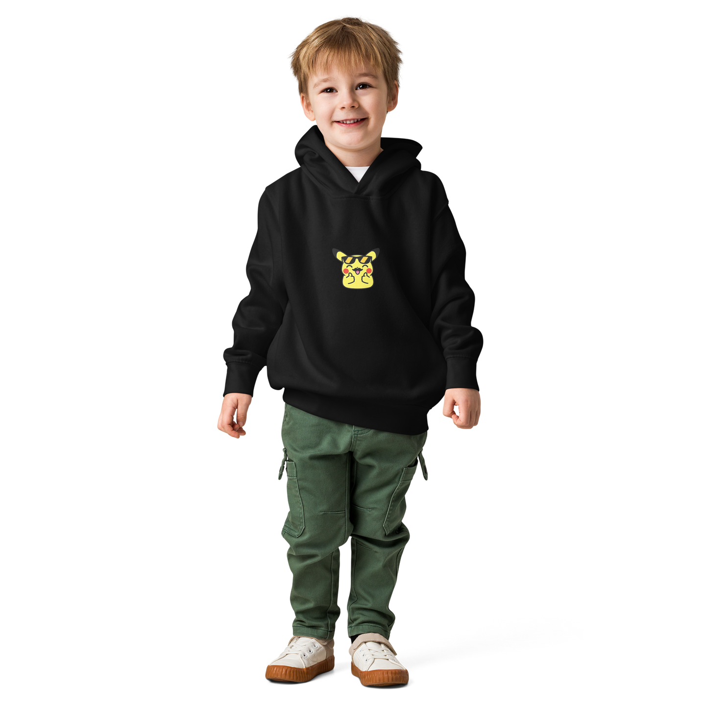 Hoodie en polaire ~ Pika thumb up ~ 2T, 4T, 5T, 6T