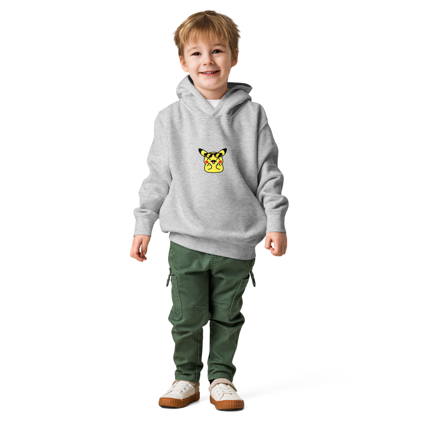 Hoodie en polaire ~ Pika thumb up ~ 2T, 4T, 5T, 6T