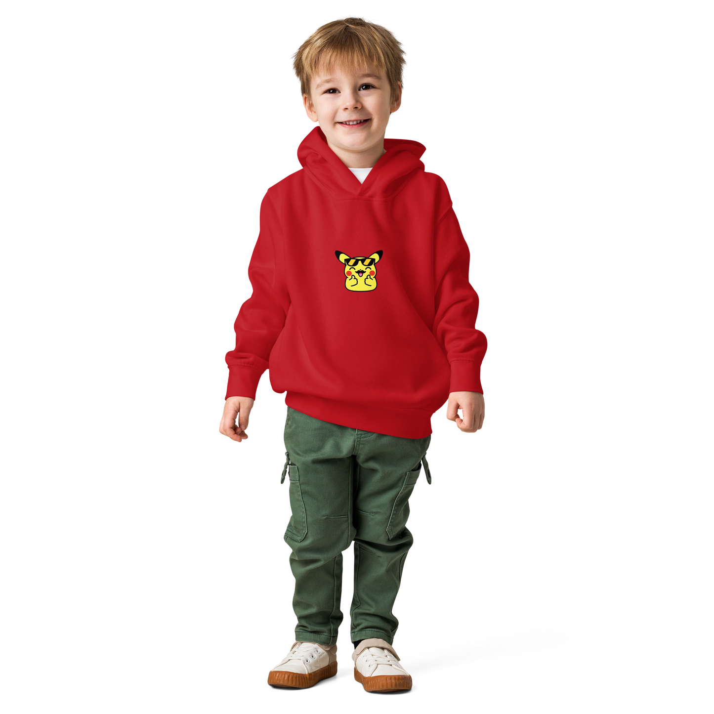 Hoodie en polaire ~ Pika thumb up ~ 2T, 4T, 5T, 6T