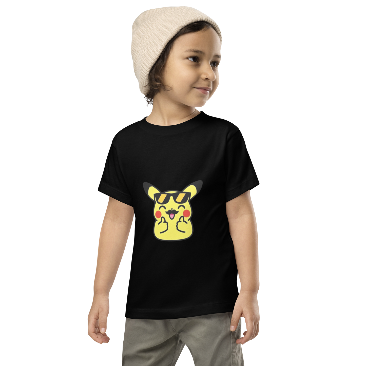 Pour les petites aventures du quotidien… un t-shirt tout doux et trop mignon ! ~ Pika thumb up ~ 2T, 3T, 4T, 5T