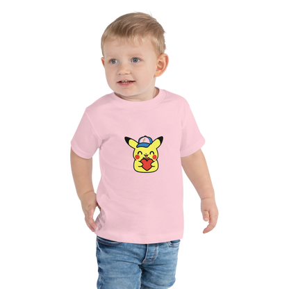 T-shirt tout doux – Motif Pika à casquette ~ 2T, 3T, 4T, 5T