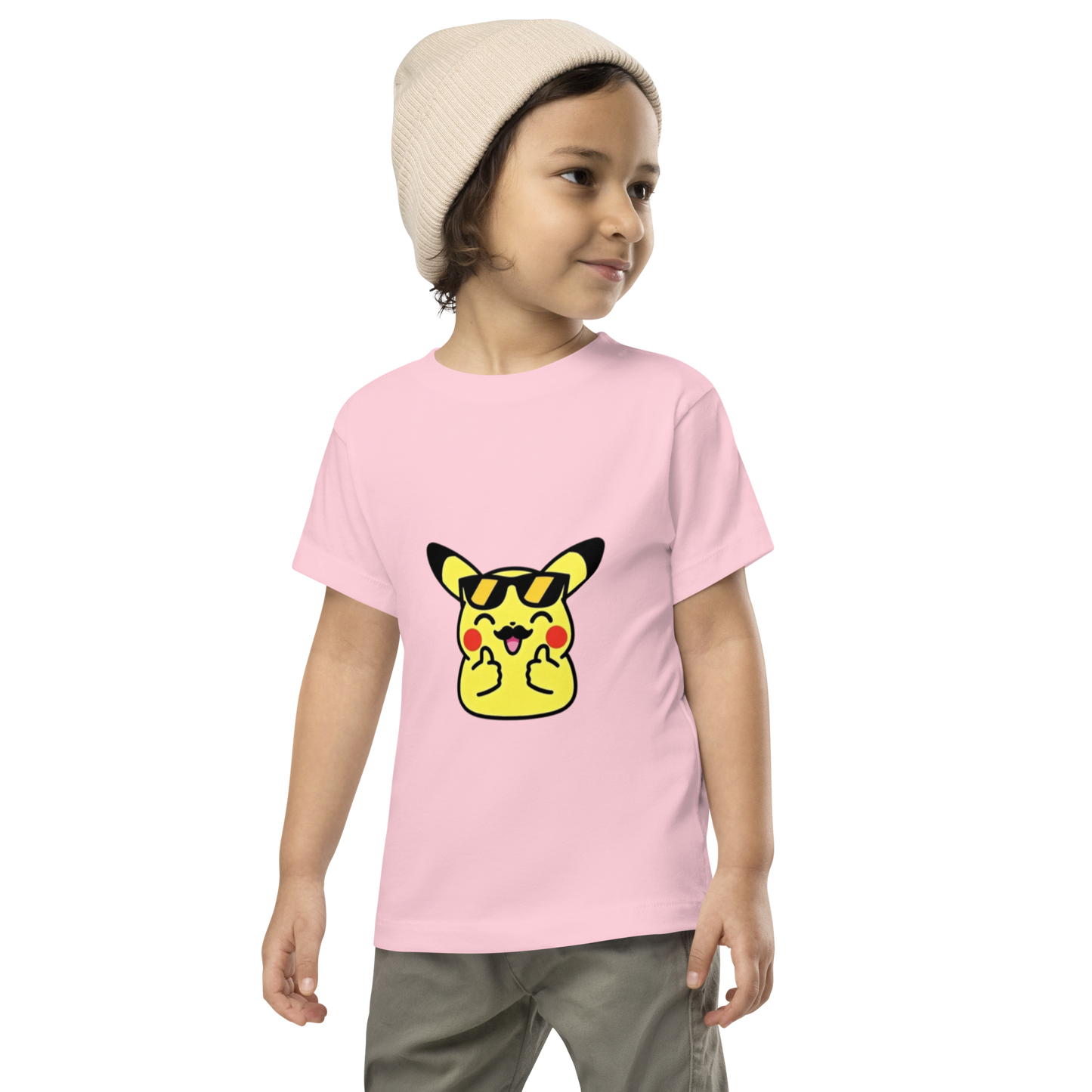 Pour les petites aventures du quotidien… un t-shirt tout doux et trop mignon ! ~ Pika thumb up ~ 2T, 3T, 4T, 5T
