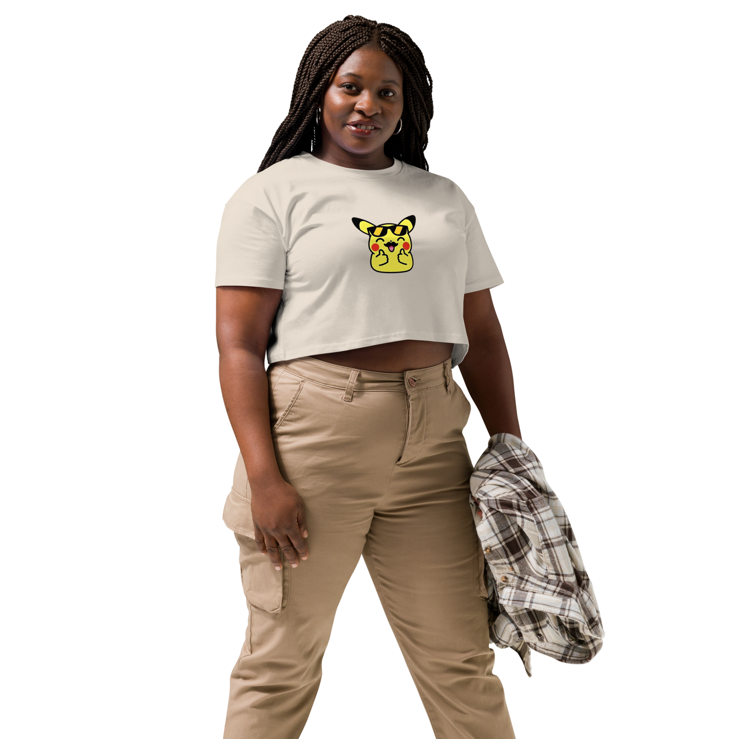 ✨ Le crop top que tu vas plus vouloir enlever ~ Pika thumb up ~ XS, S, M, L, XL