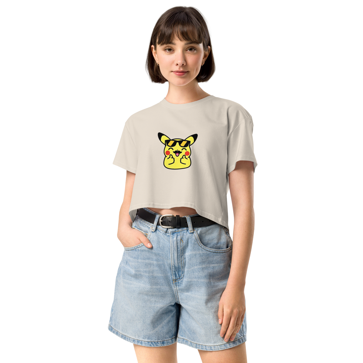 ✨ Le crop top que tu vas plus vouloir enlever ~ Pika thumb up ~ XS, S, M, L, XL
