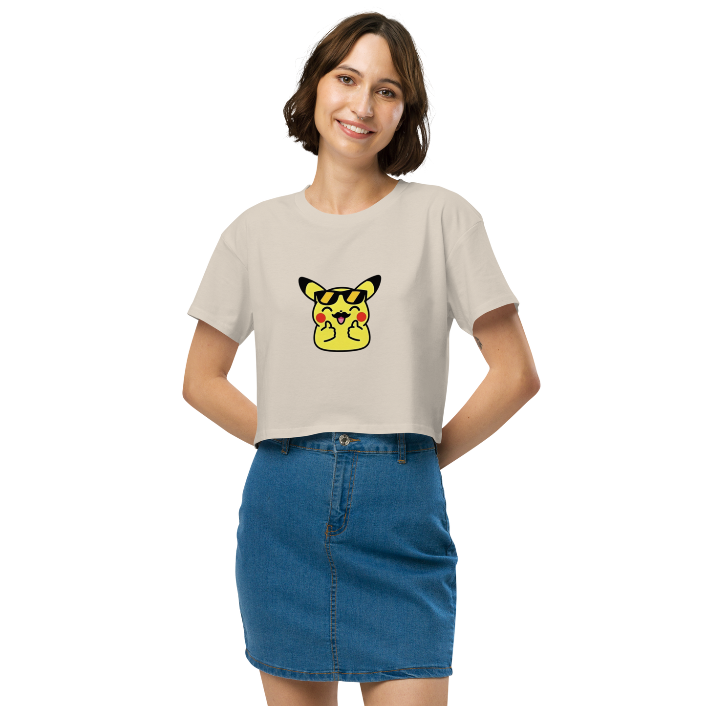✨ Le crop top que tu vas plus vouloir enlever ~ Pika thumb up ~ XS, S, M, L, XL