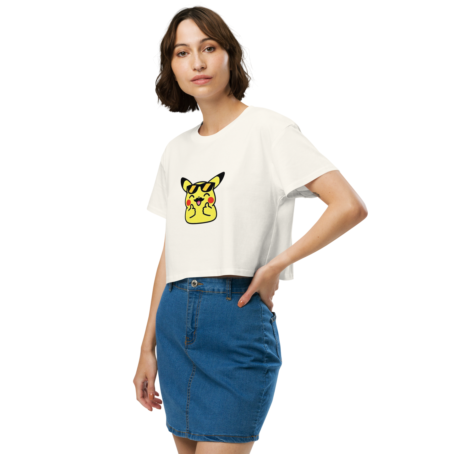 ✨ Le crop top que tu vas plus vouloir enlever ~ Pika thumb up ~ XS, S, M, L, XL