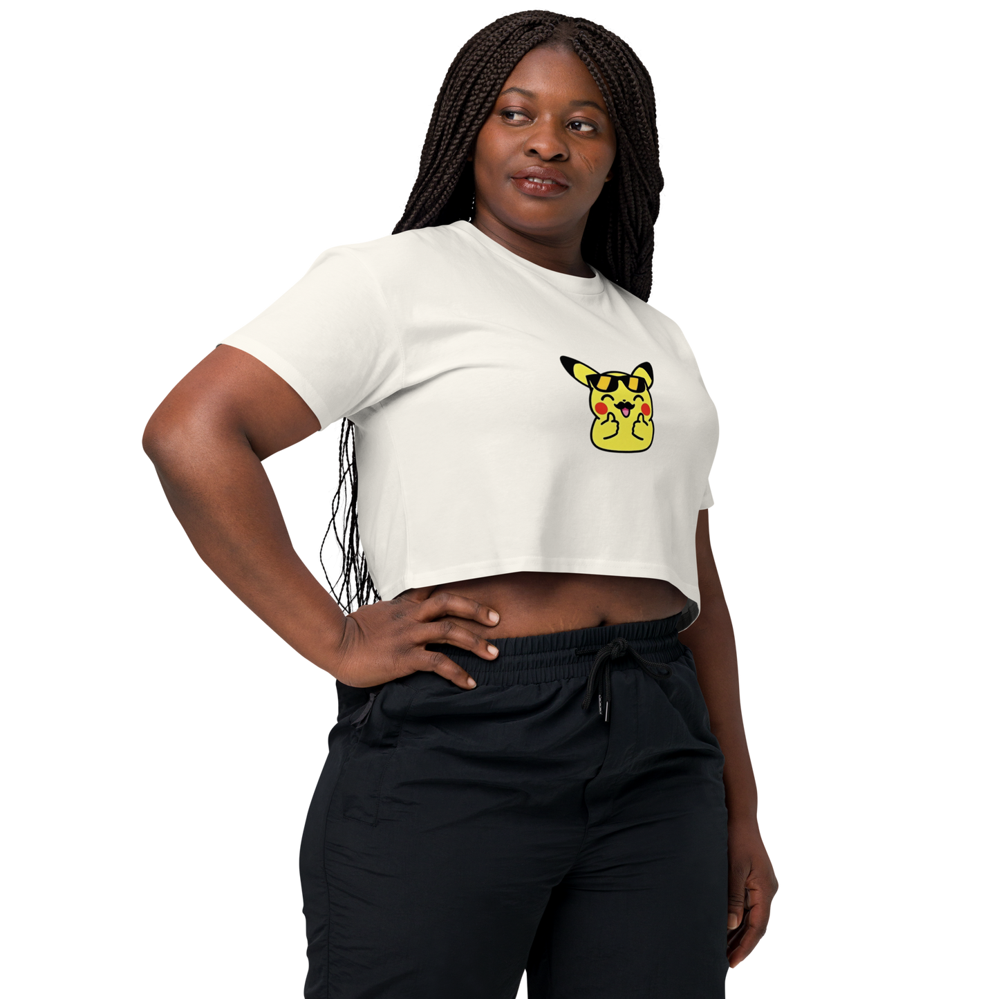 ✨ Le crop top que tu vas plus vouloir enlever ~ Pika thumb up ~ XS, S, M, L, XL