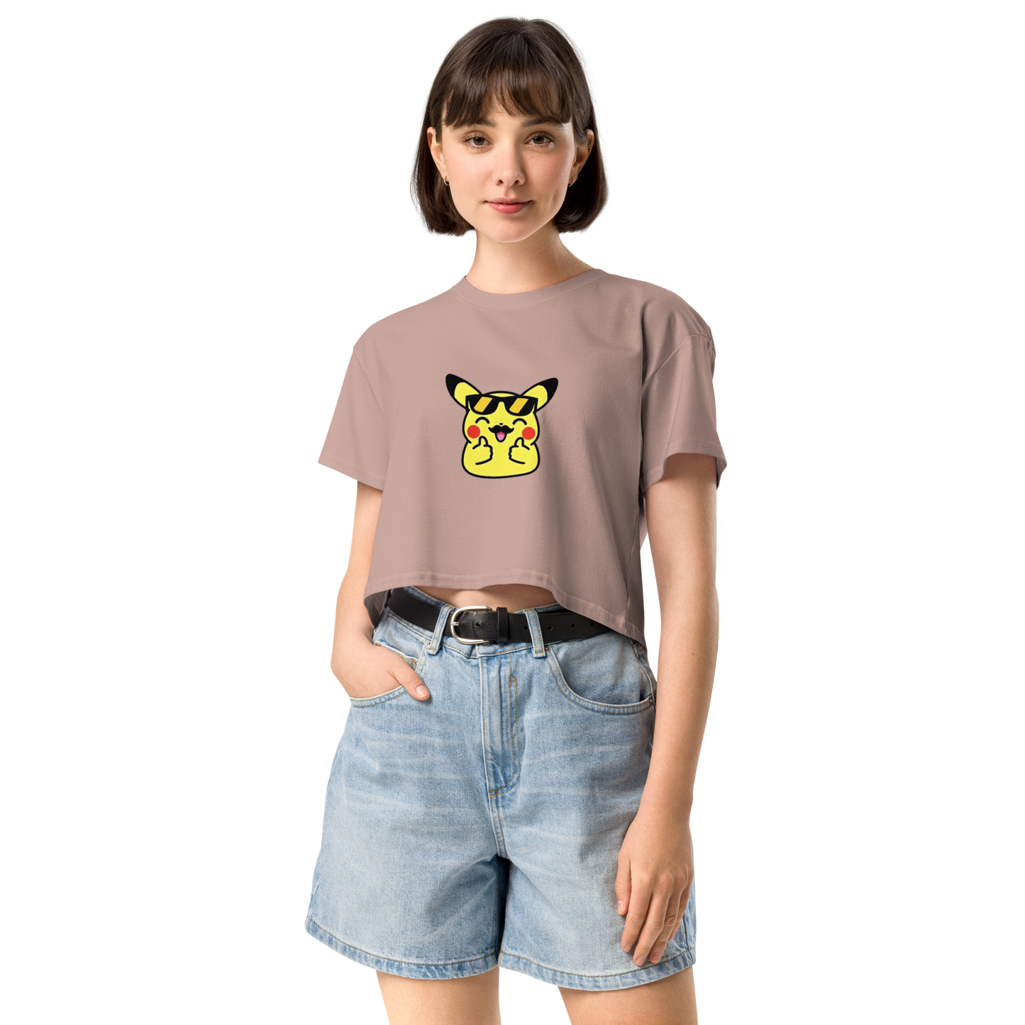 ✨ Le crop top que tu vas plus vouloir enlever ~ Pika thumb up ~ XS, S, M, L, XL