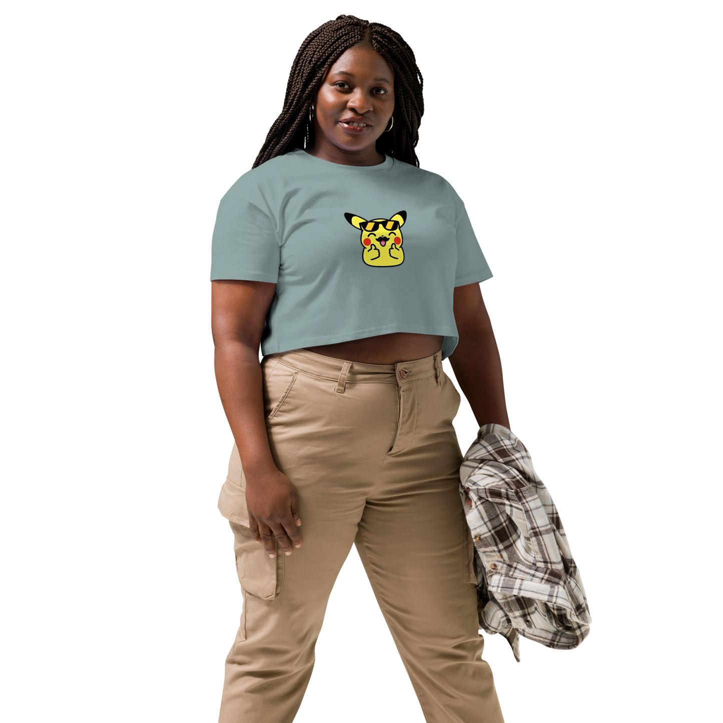✨ Le crop top que tu vas plus vouloir enlever ~ Pika thumb up ~ XS, S, M, L, XL