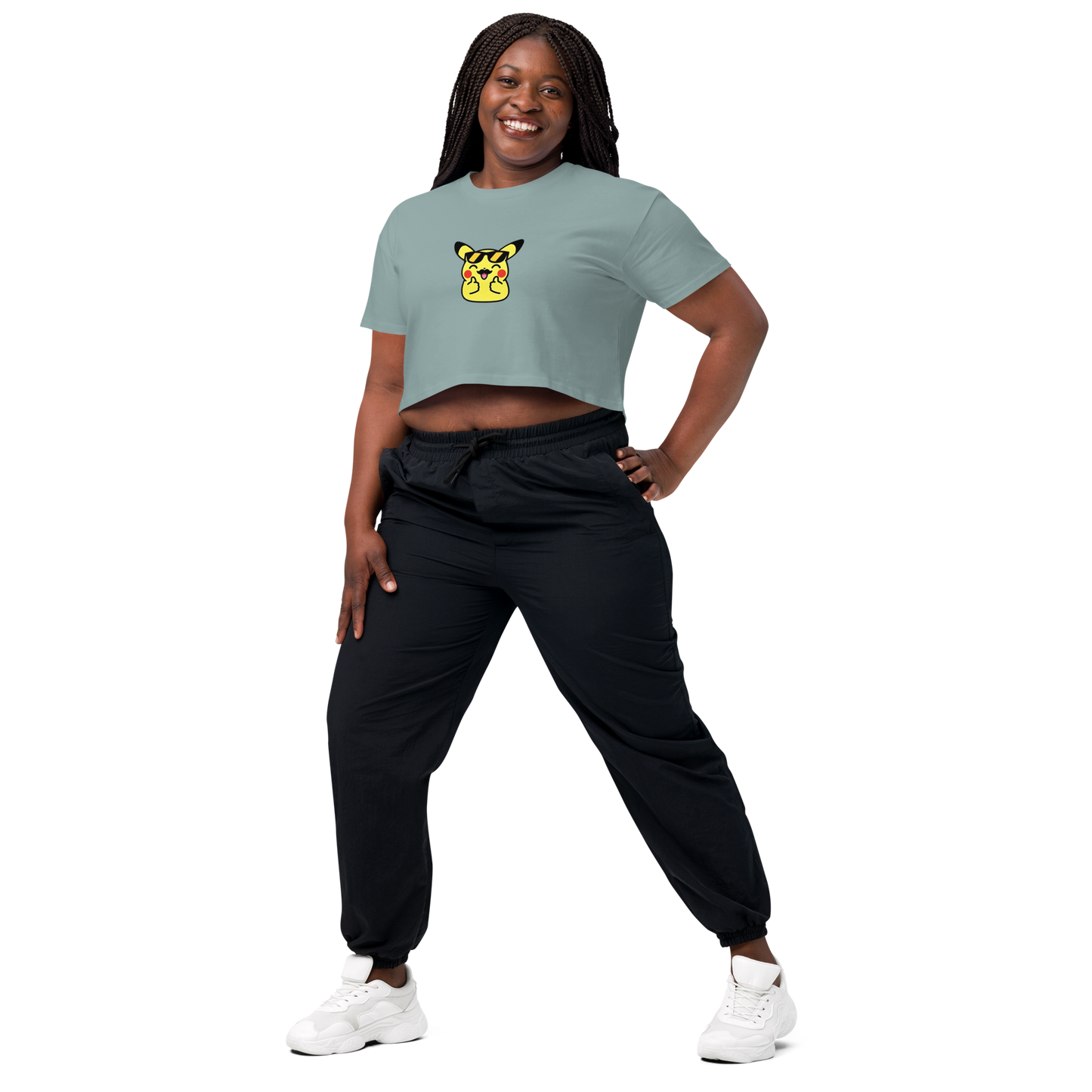 ✨ Le crop top que tu vas plus vouloir enlever ~ Pika thumb up ~ XS, S, M, L, XL