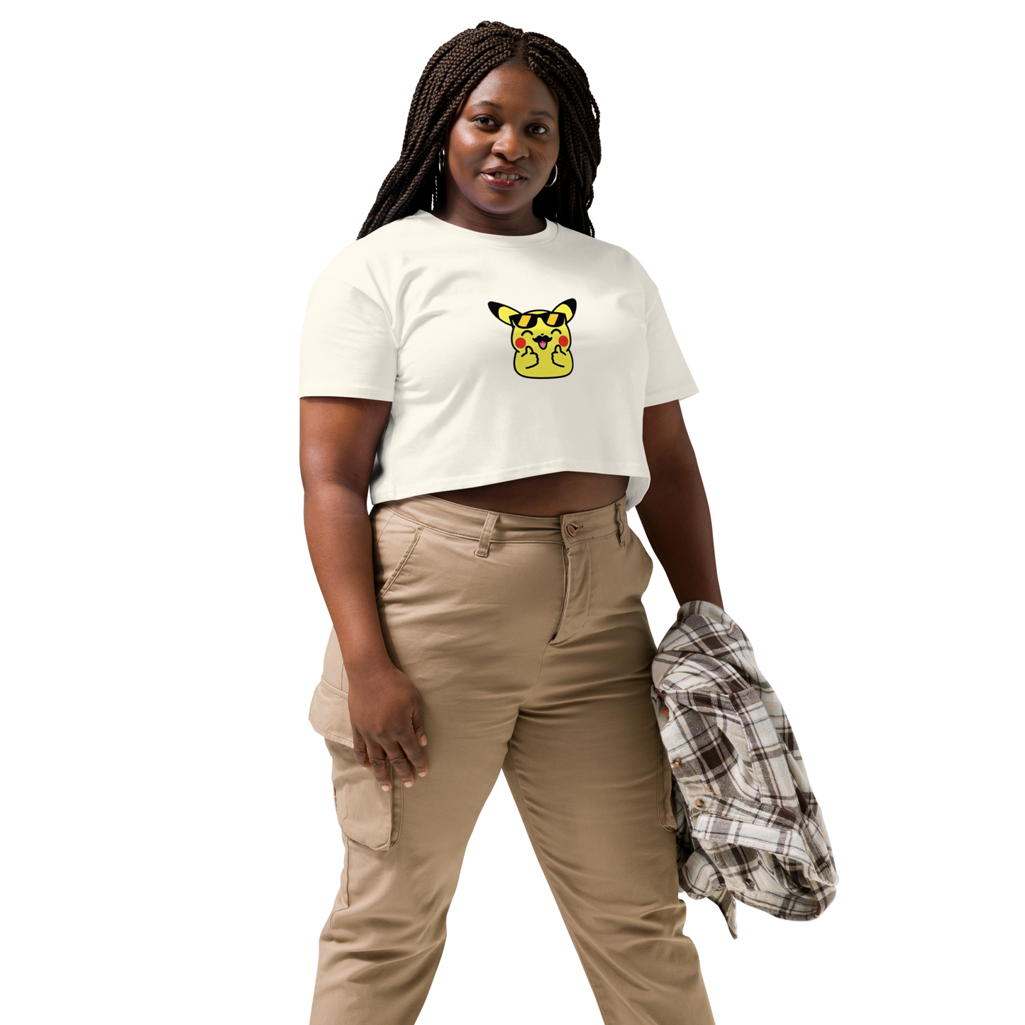 ✨ Le crop top que tu vas plus vouloir enlever ~ Pika thumb up ~ XS, S, M, L, XL