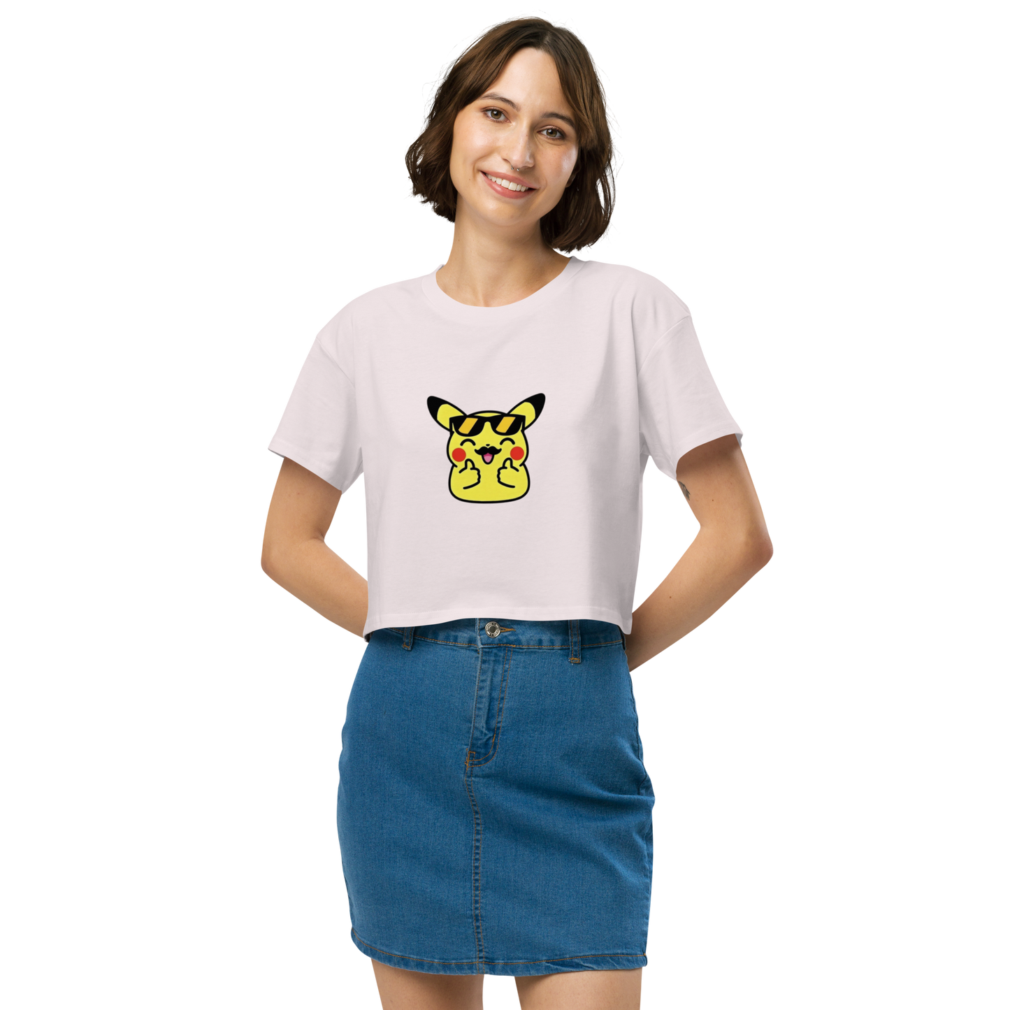 ✨ Le crop top que tu vas plus vouloir enlever ~ Pika thumb up ~ XS, S, M, L, XL