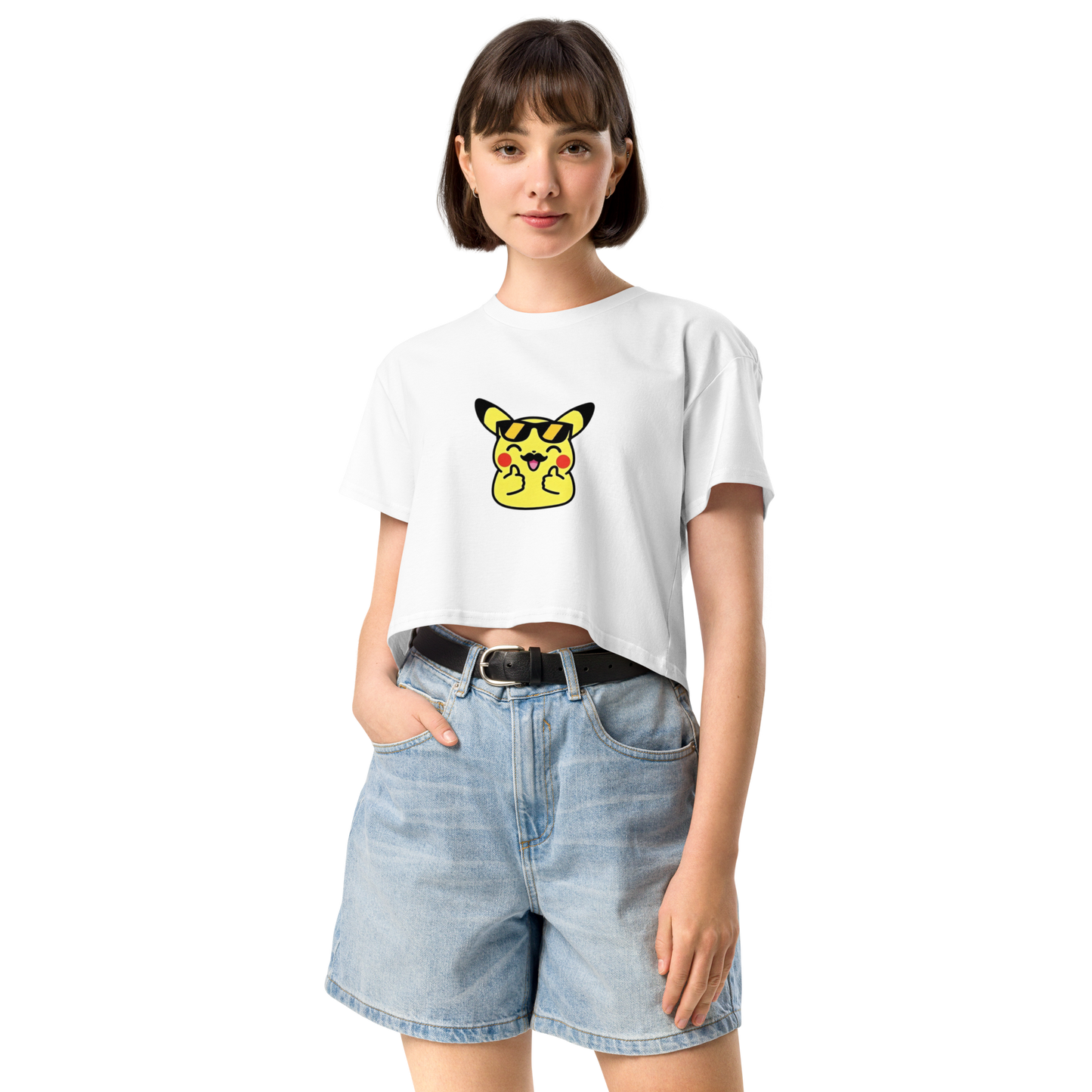 ✨ Le crop top que tu vas plus vouloir enlever ~ Pika thumb up ~ XS, S, M, L, XL