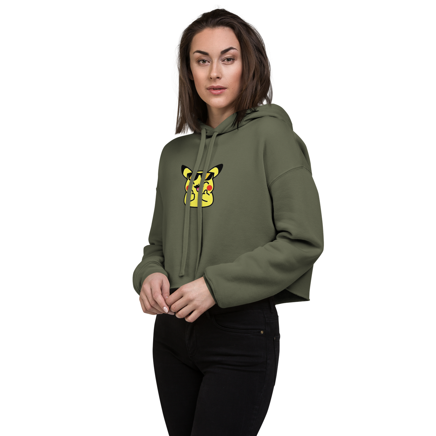 Hoodie girly matching oui Maman, on est jumelles de cœur - Hoodie Pika thumb up ~ S, M, L, XL, 2XL