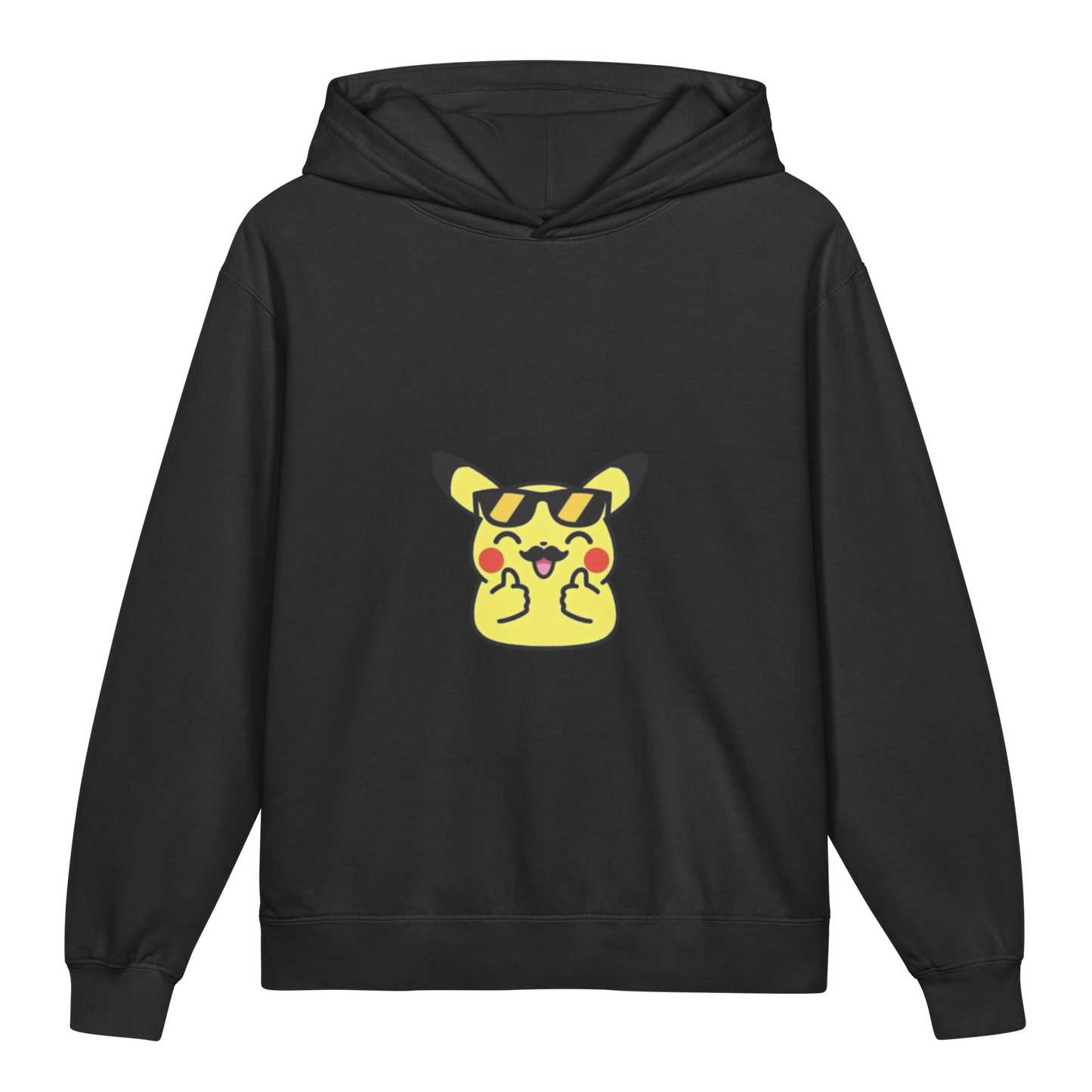 Hoodie ado ultra-doux sweat à capuche coton léger ~ Pika thumb up ~ XS, S, M, L, XL
