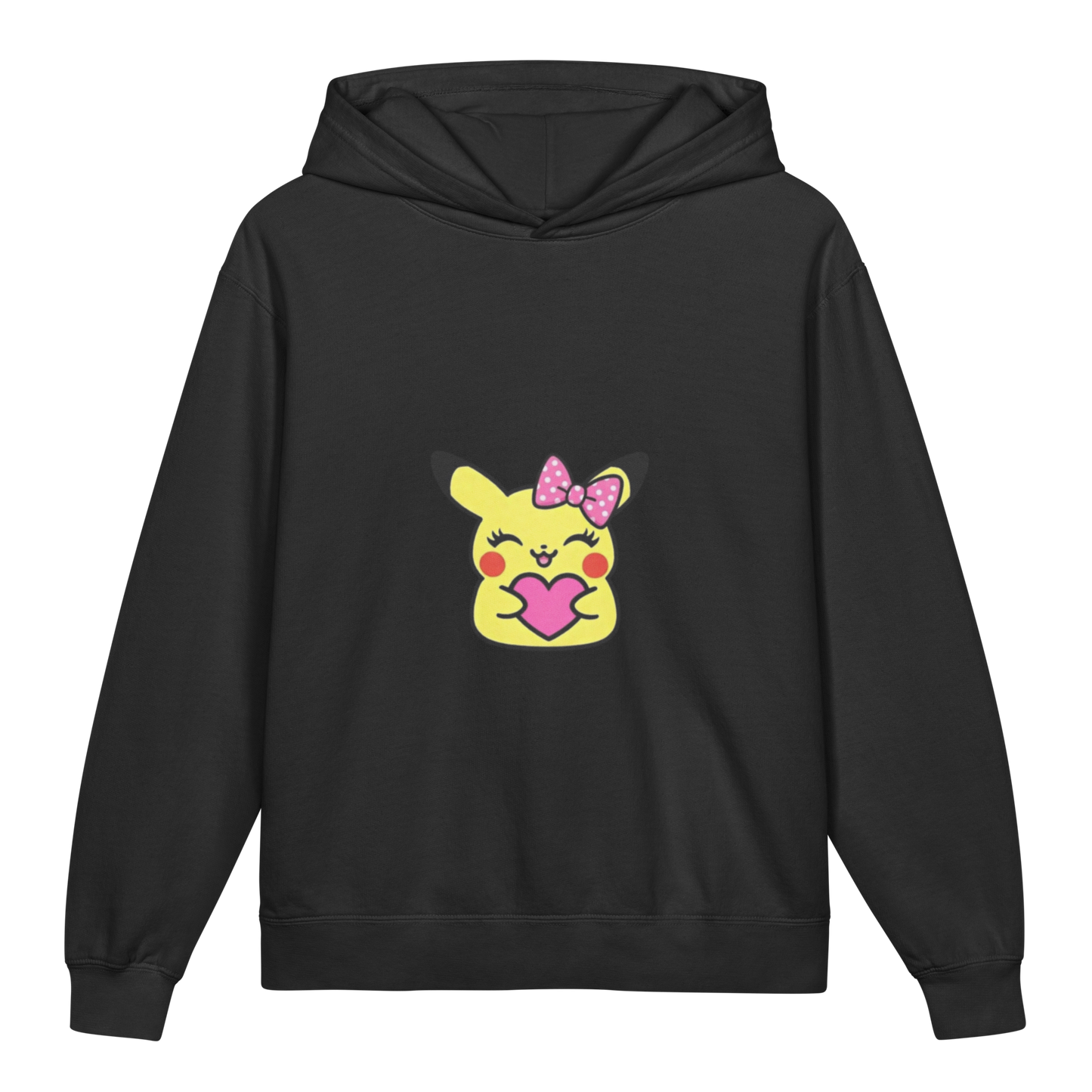Hoodie ado ultra-doux sweat à capuche coton léger ~ Pika fille ~ XS, S, M, L, XL