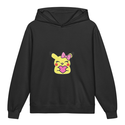 Hoodie ado ultra-doux sweat à capuche coton léger ~ Pika fille ~ XS, S, M, L, XL