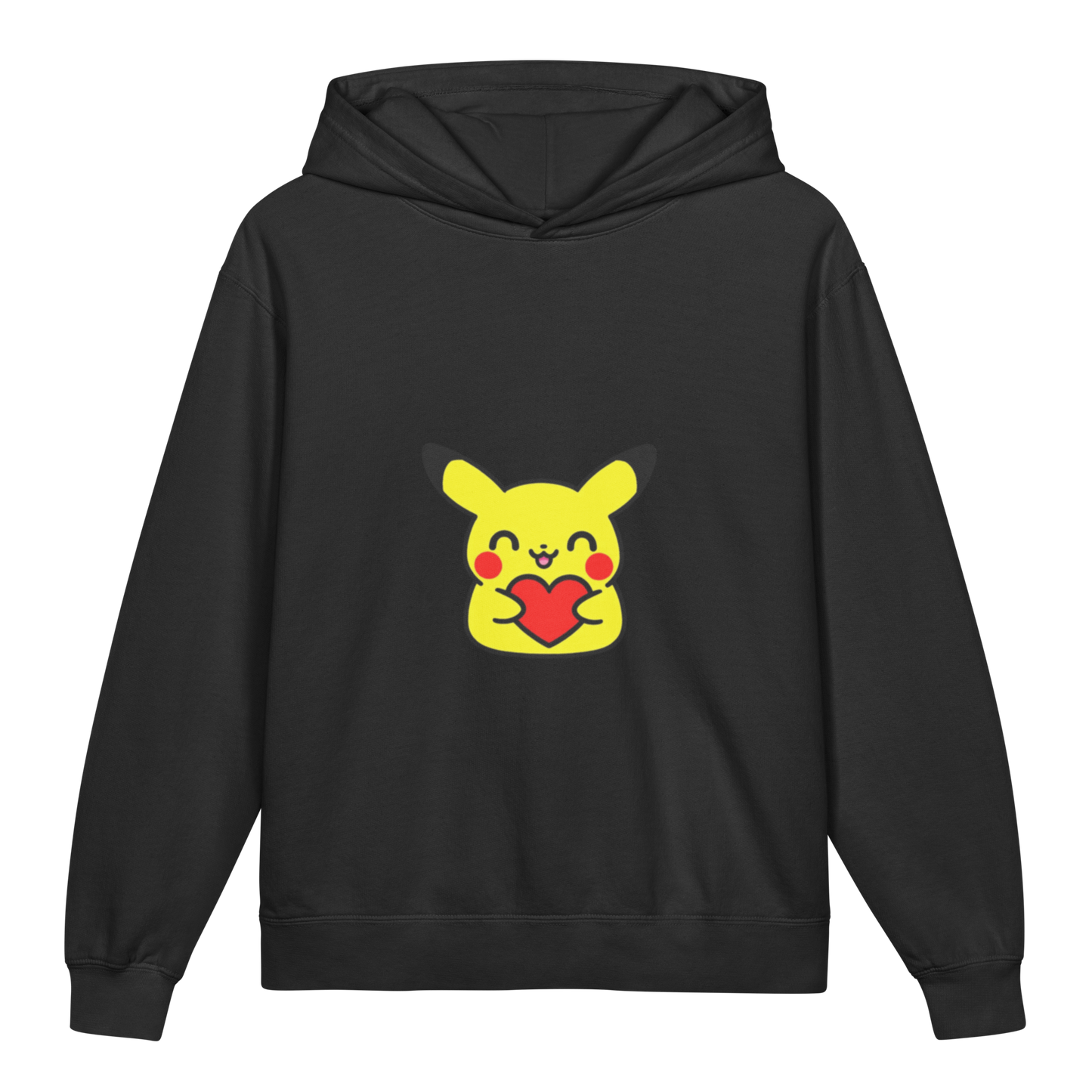 Hoodie ado ultra-doux sweat à capuche coton léger ~ Pika classique ~ XS, S, M, L, XL