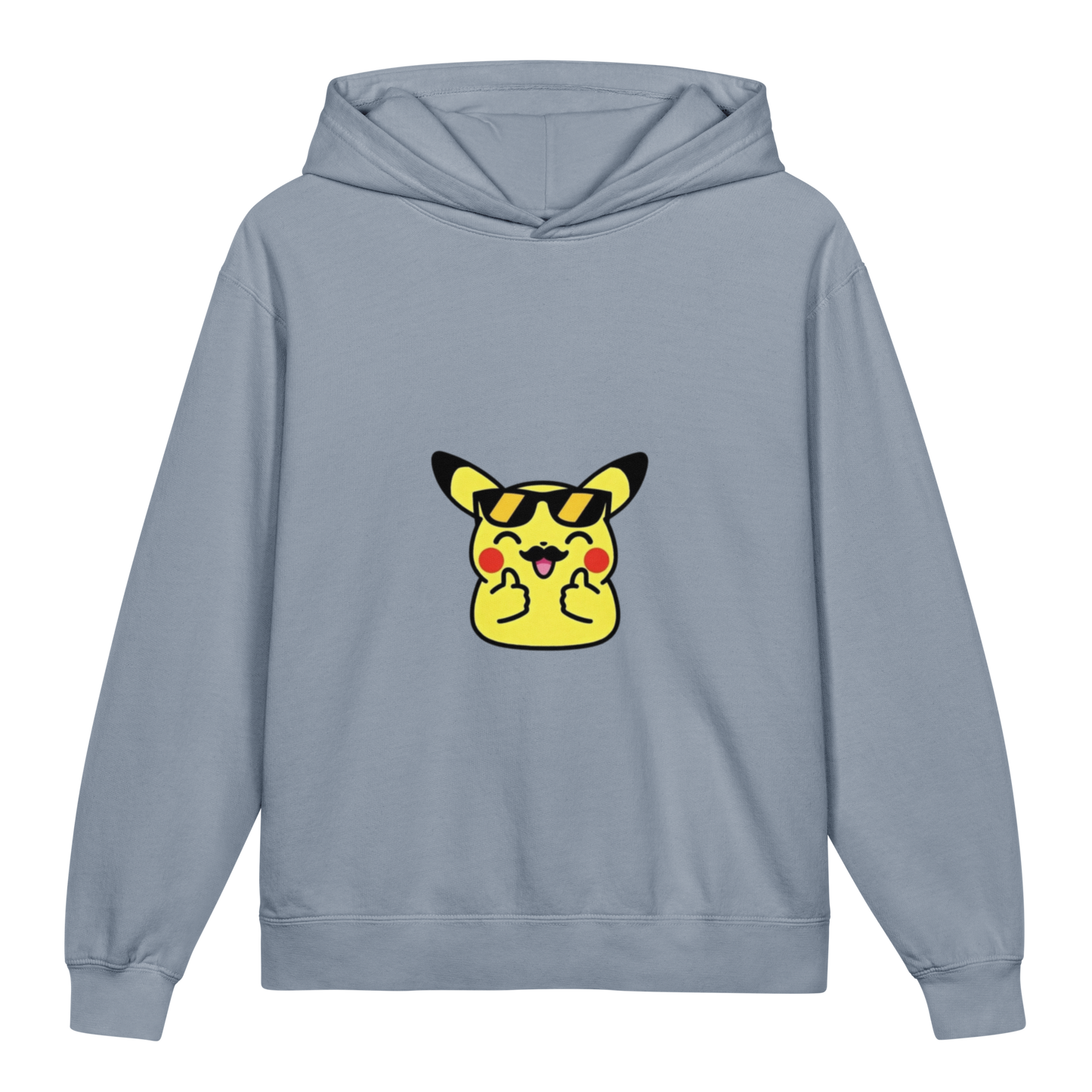 Hoodie ado ultra-doux sweat à capuche coton léger ~ Pika thumb up ~ XS, S, M, L, XL