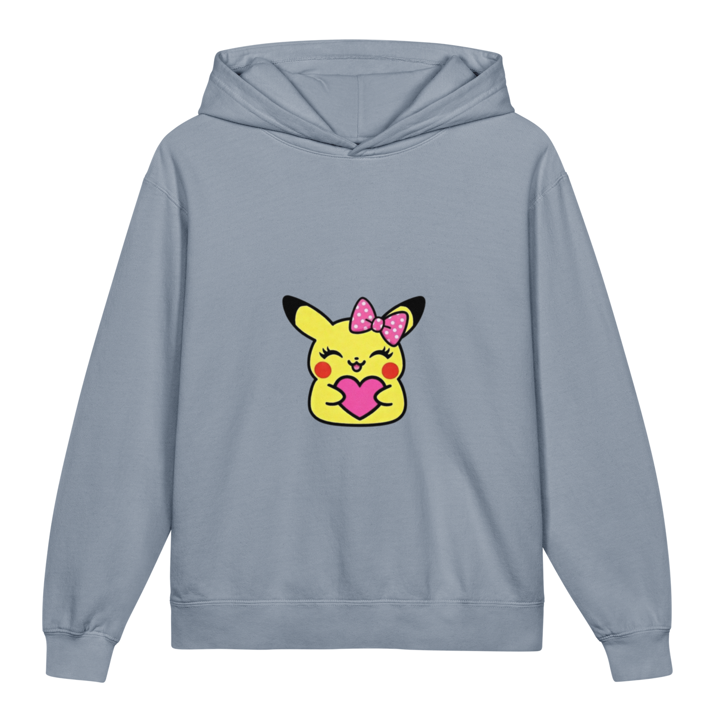 Hoodie ado ultra-doux sweat à capuche coton léger ~ Pika fille ~ XS, S, M, L, XL