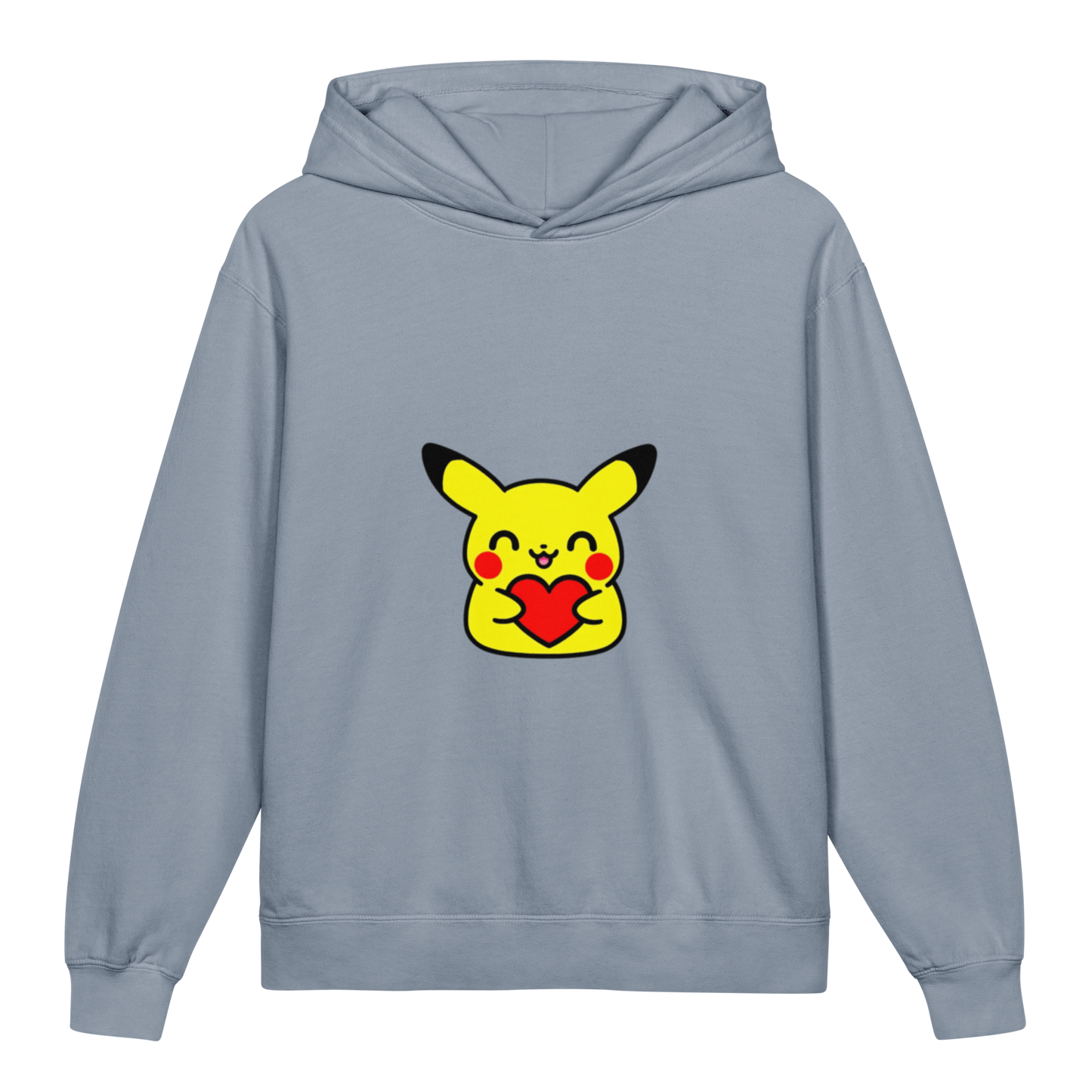 Hoodie ado ultra-doux sweat à capuche coton léger ~ Pika classique ~ XS, S, M, L, XL