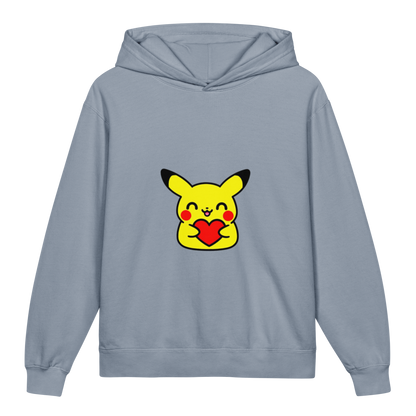 Hoodie ado ultra-doux sweat à capuche coton léger ~ Pika classique ~ XS, S, M, L, XL