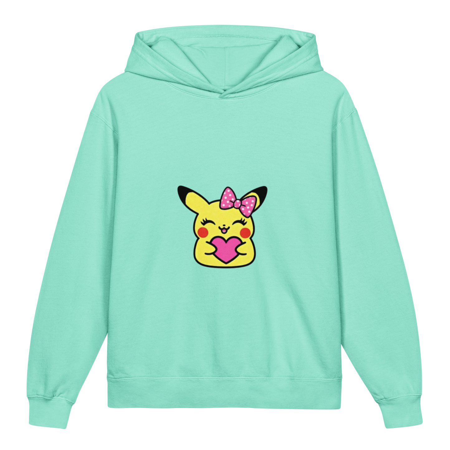 Hoodie ado ultra-doux sweat à capuche coton léger ~ Pika fille ~ XS, S, M, L, XL