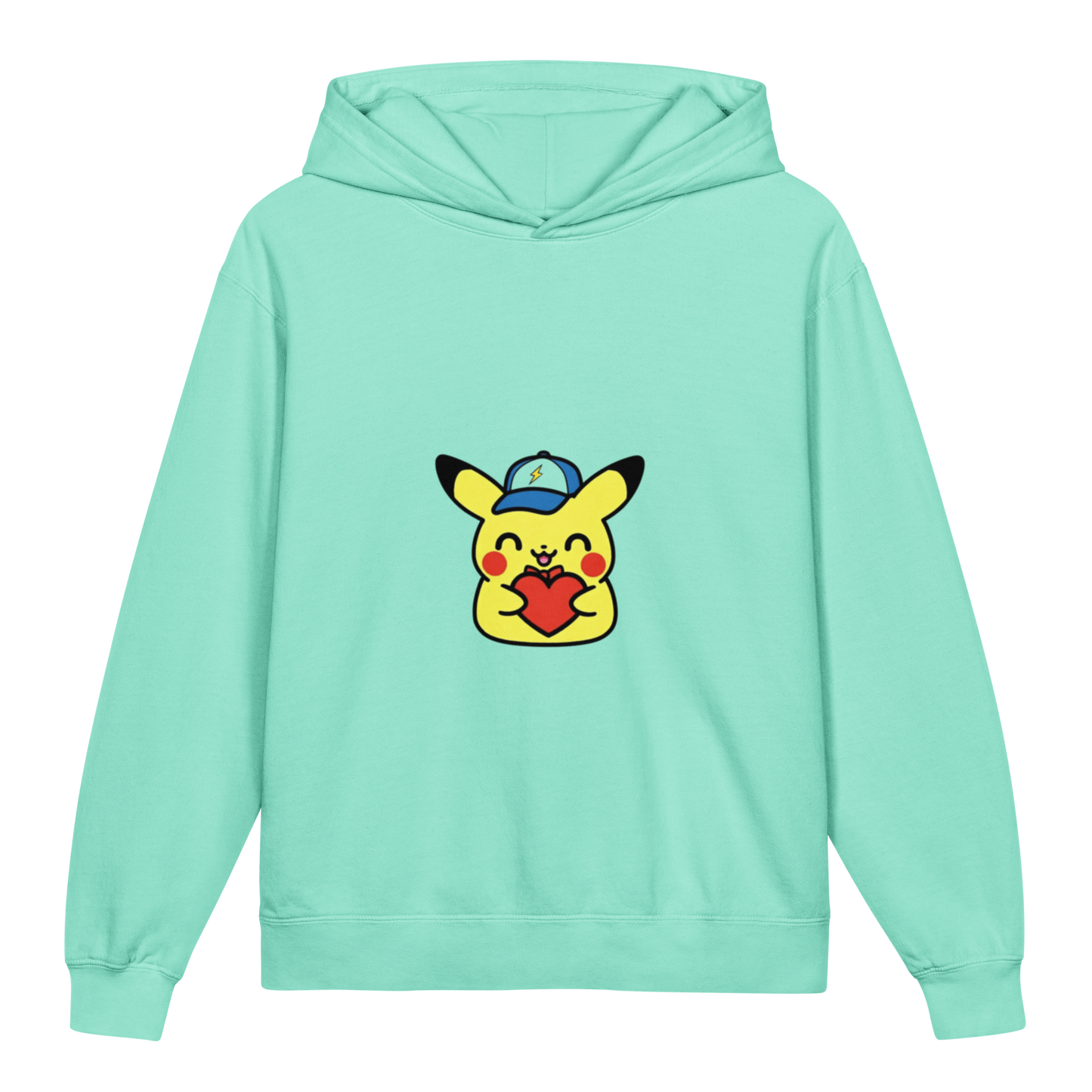 Hoodie ado ultra-doux sweat à capuche coton léger ~ Pika à casquette ~ XS, S, M, L, XL