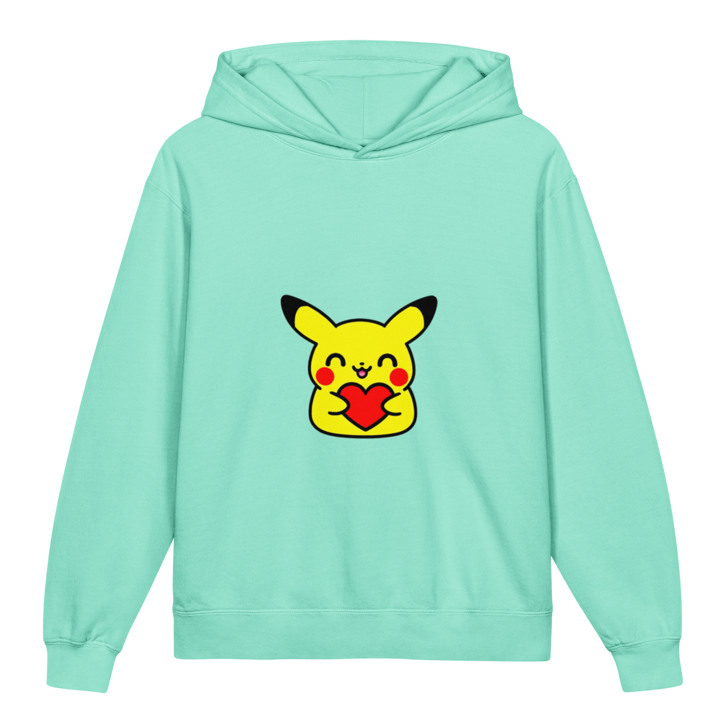 Hoodie ado ultra-doux sweat à capuche coton léger ~ Pika classique ~ XS, S, M, L, XL