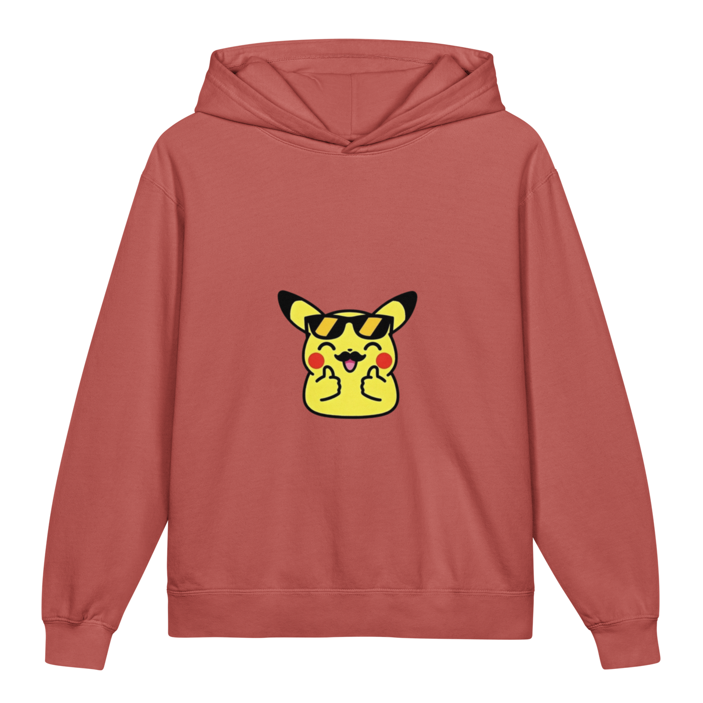 Hoodie ado ultra-doux sweat à capuche coton léger ~ Pika thumb up ~ XS, S, M, L, XL