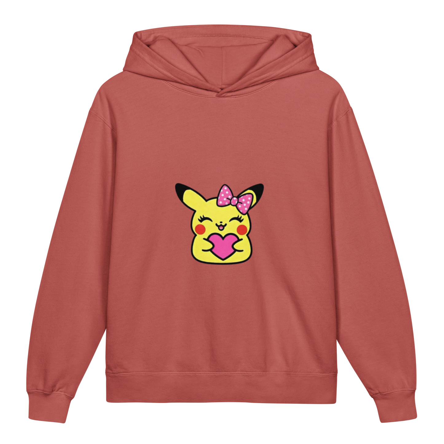 Hoodie ado ultra-doux sweat à capuche coton léger ~ Pika fille ~ XS, S, M, L, XL