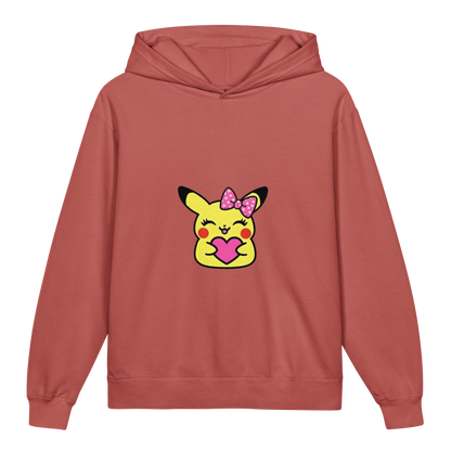 Hoodie ado ultra-doux sweat à capuche coton léger ~ Pika fille ~ XS, S, M, L, XL