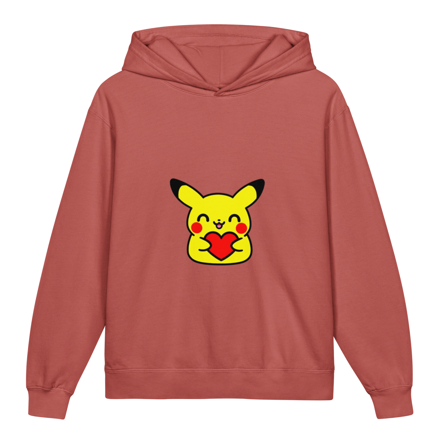 Hoodie ado ultra-doux sweat à capuche coton léger ~ Pika classique ~ XS, S, M, L, XL