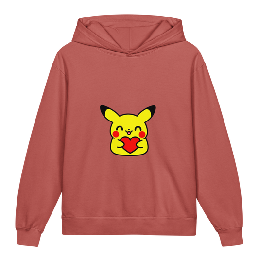 Hoodie ado ultra-doux sweat à capuche coton léger ~ Pika classique ~ XS, S, M, L, XL