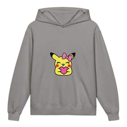 Hoodie ado ultra-doux sweat à capuche coton léger ~ Pika fille ~ XS, S, M, L, XL