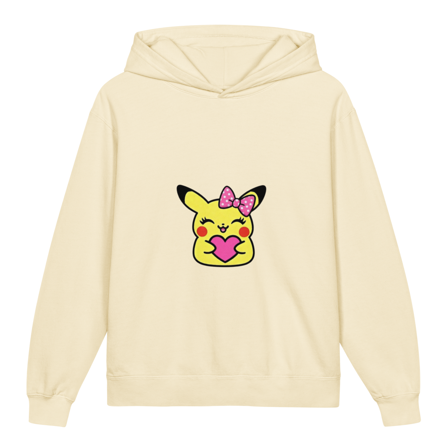 Hoodie ado ultra-doux sweat à capuche coton léger ~ Pika fille ~ XS, S, M, L, XL