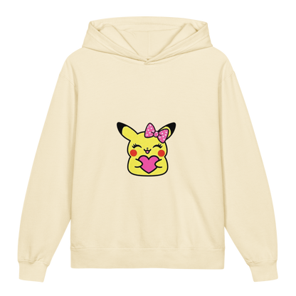 Hoodie ado ultra-doux sweat à capuche coton léger ~ Pika fille ~ XS, S, M, L, XL