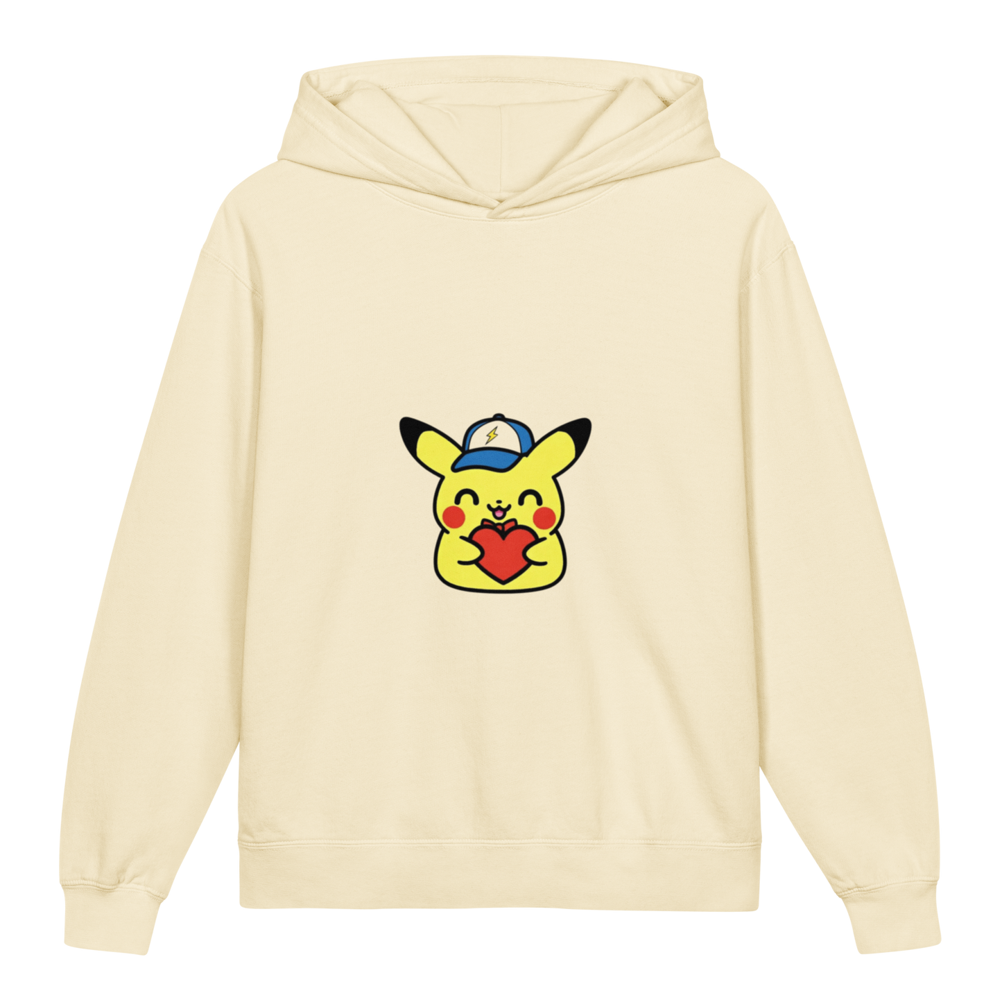 Hoodie ado ultra-doux sweat à capuche coton léger ~ Pika à casquette ~ XS, S, M, L, XL