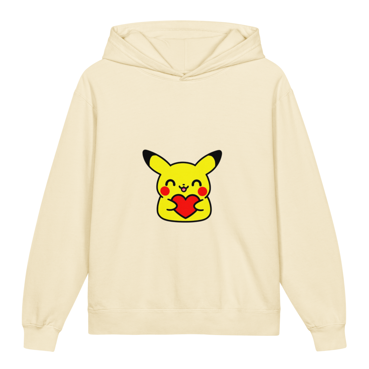 Hoodie ado ultra-doux sweat à capuche coton léger ~ Pika classique ~ XS, S, M, L, XL