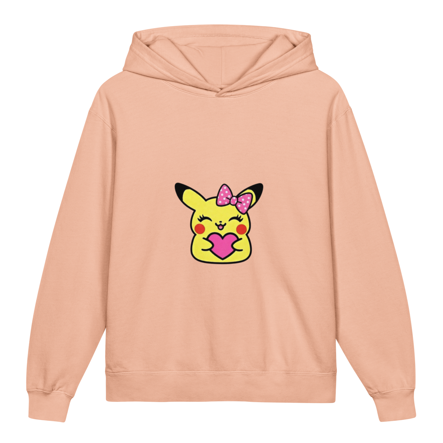 Hoodie ado ultra-doux sweat à capuche coton léger ~ Pika fille ~ XS, S, M, L, XL