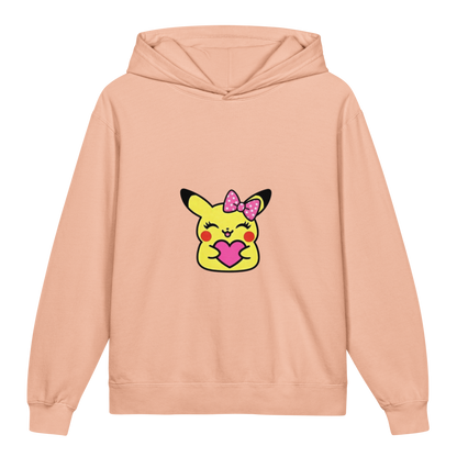 Hoodie ado ultra-doux sweat à capuche coton léger ~ Pika fille ~ XS, S, M, L, XL