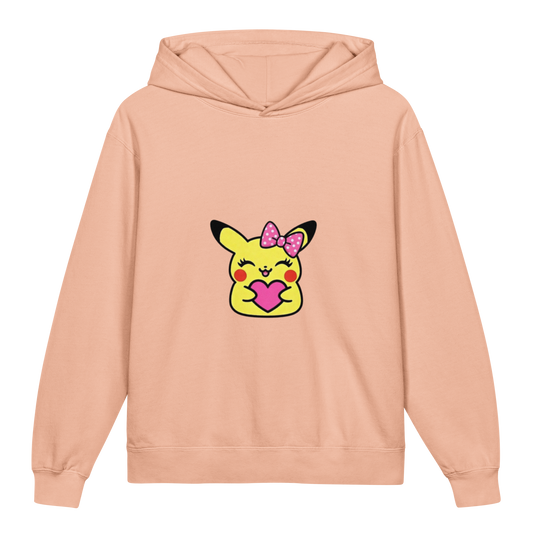 Hoodie ado ultra-doux sweat à capuche coton léger ~ Pika fille ~ XS, S, M, L, XL
