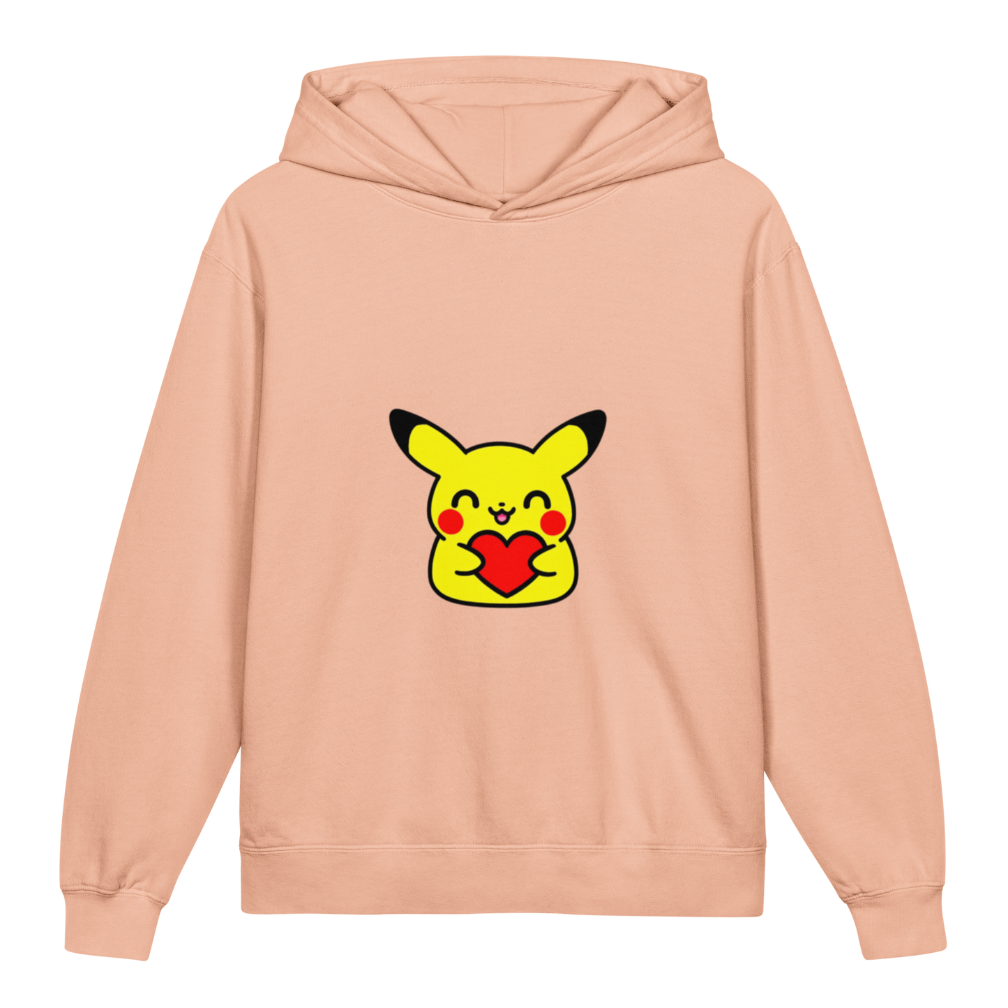 Hoodie ado ultra-doux sweat à capuche coton léger ~ Pika classique ~ XS, S, M, L, XL